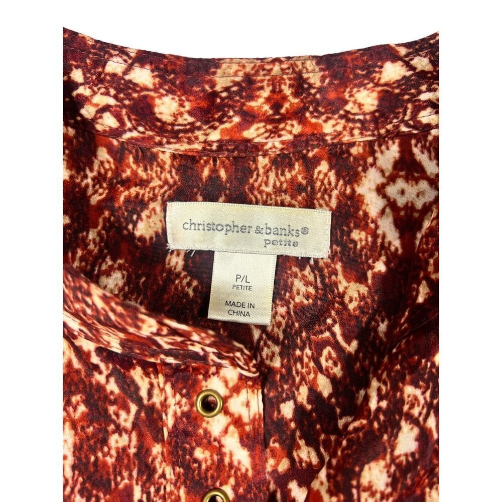 Christopher & Banks Petite Women's Light Weight Blouse - Picture 3 of 7